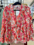 Sprint Floral Print Pleated Shirts